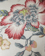 Bespoke French Linen "Tree of Life" Decorative Cushion – Two-Sided Chinoiserie Motif (62 x 36 cm)