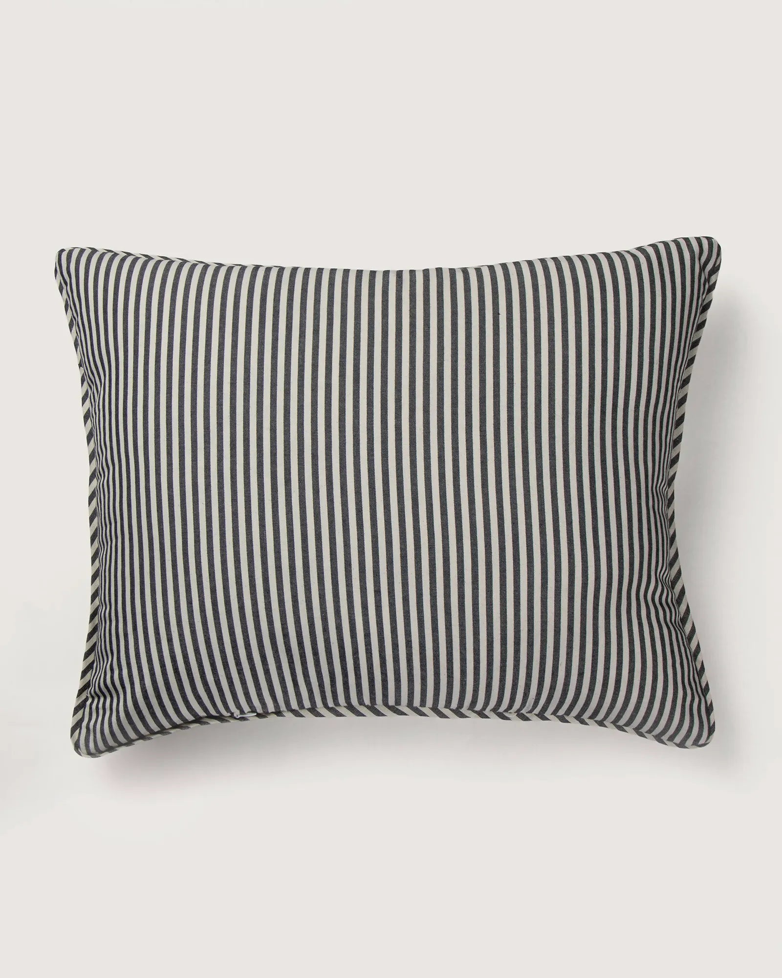 Bespoke Vintage Sanderson Cotton Cushion – Two-Sided Floral & Ticking Stripe Motif (52 x 42 cm)