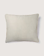 Bespoke French Vintage Cotton "Toile de Jouy" & Raw Linen Decorative Cushion (58 x 50 cm)
