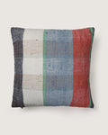 Bespoke Hand-Woven Moroccan Vintage Fabric & Linen Square Cushion (42 x 42 cm)