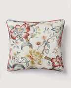 Bespoke French Linen "Tree of Life" Large Square Decorative Cushion – Two-Sided Chinoiserie Motif (55 x 50 cm)