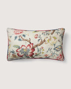 Bespoke French Linen "Tree of Life" Decorative Cushion – Two-Sided Chinoiserie Motif (62 x 36 cm)