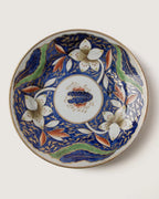 Antique British Imari Pattern Porcelain Finger Bowl & Underplate Set – Late 19th Century