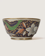 Antique British Imari Pattern Porcelain Finger Bowl & Underplate Set – Late 19th Century