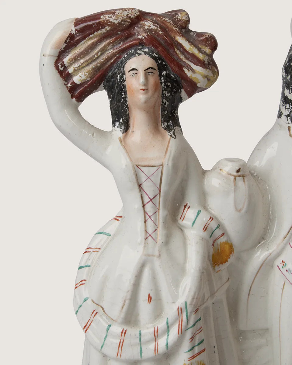 side profile of antique
staffordshire figurine
mantlepiece styling
suggestion