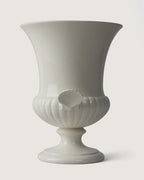 Wedgwood White Glazed Shell-Handled Urn Vase – Late 20th Century