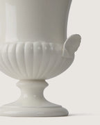Wedgwood White Glazed Shell-Handled Urn Vase – Late 20th Century