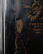 Antique Italian Chinoiserie Lacquered Metal Radiator Screen – Early 20th Century