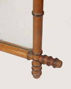 Antique French Faux Bamboo Wall Mirror – Early 20th Century