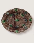 antique monumental
19th-century tortoiseshell
majolica platter serving
piece fine historic
lead-glazed pottery main
view