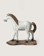 Early 20th-century antique Italian toy horse, beautifully hand-carved from wood with a rich weathered patina.