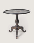 19th-century antique French Napoleon III guéridon tilt-top table with a beautifully preserved original hand-painted romantic scene.