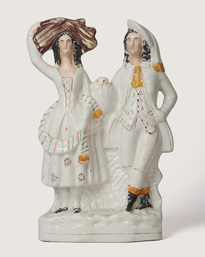 antique victorian
staffordshire figurine pottery
main view english collectible