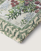 Hand-Aged Besler Leucoium Print in Fully Wrapped William Morris Frame