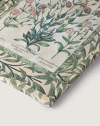 Hand-Aged Besler Lychnis Print in Fully Wrapped William Morris Frame