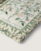 Hand-Aged Besler Nigella & Dulcamara Print in Fully Wrapped William Morris Frame